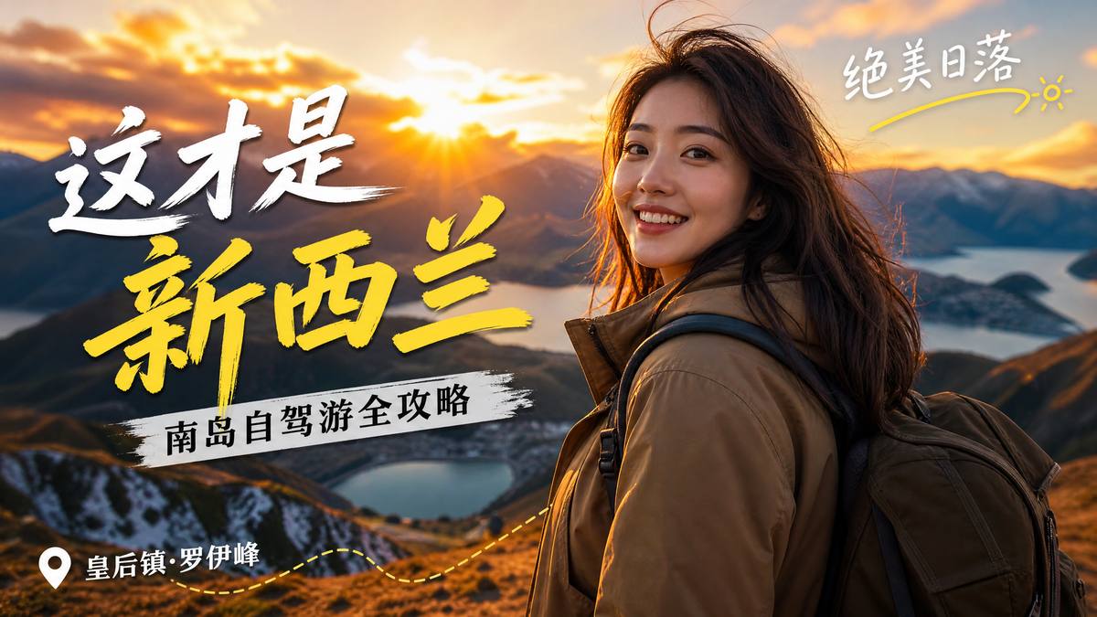 蘑菇视频-蘑菇视频旅行生活视频 · 新西兰南岛自驾游全程视频记录