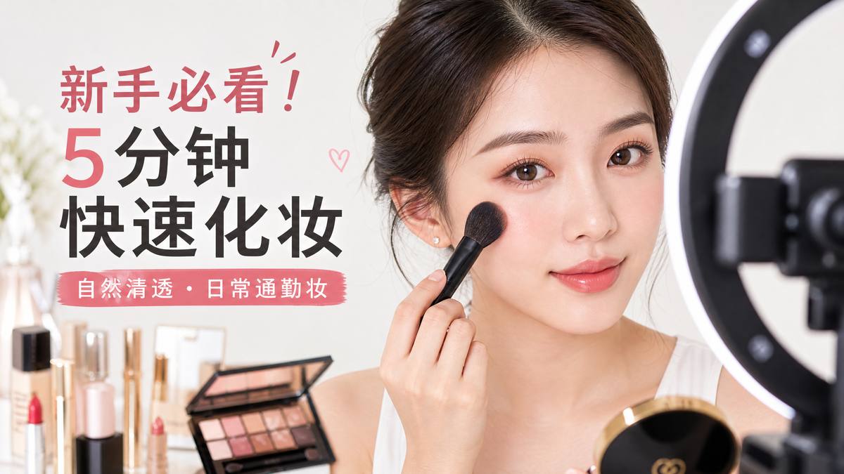 蘑菇视频-蘑菇视频美妆视频教程 · 5分钟快速化妆视频演示新手必看